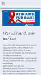 Mobile Screenshot of aids-hilfe-neumuenster.de